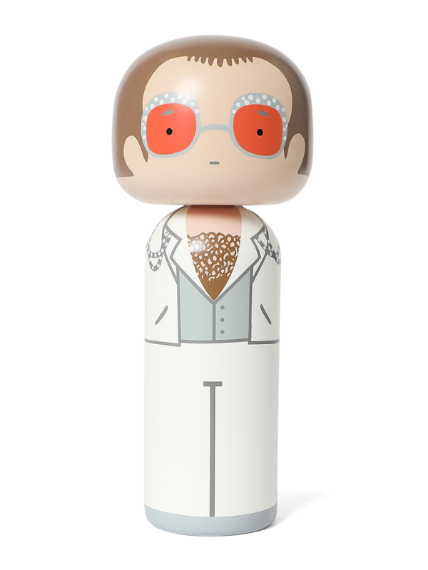 White Kokeshi Figurine