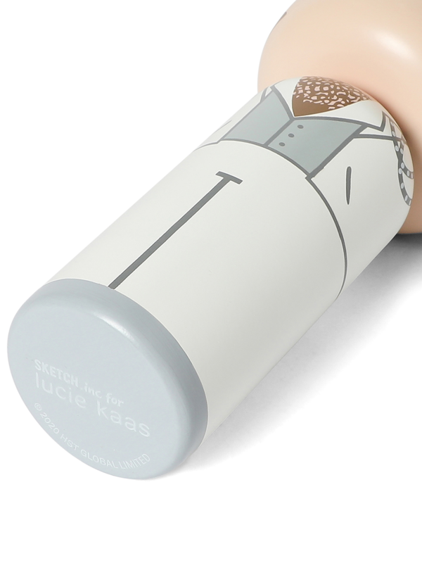 White Kokeshi Figurine