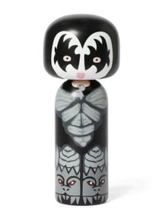Black Kokeshi Figurine
