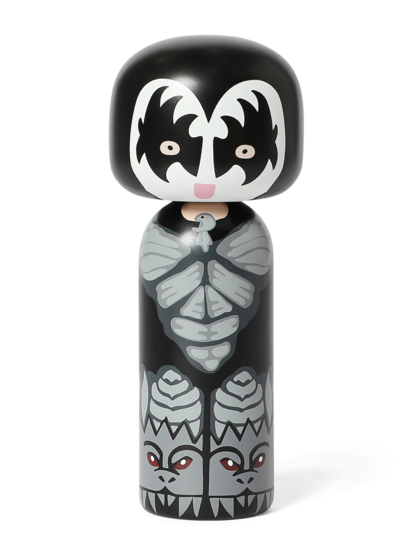 Black Kokeshi Figurine