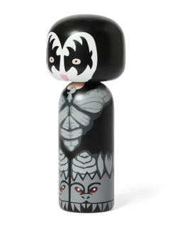 Black Kokeshi Figurine