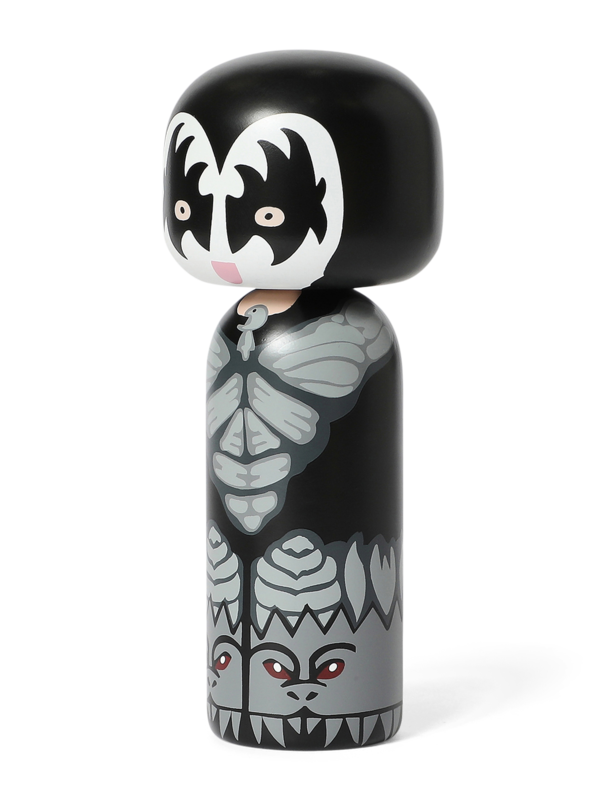 Black Kokeshi Figurine