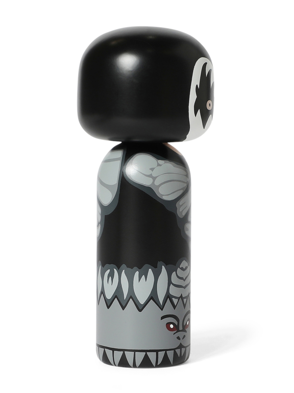 Black Kokeshi Figurine
