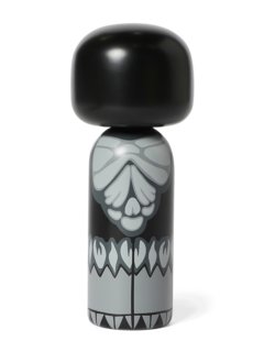 Black Kokeshi Figurine