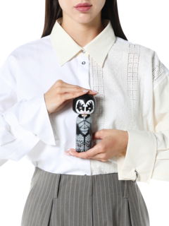 Black Kokeshi Figurine