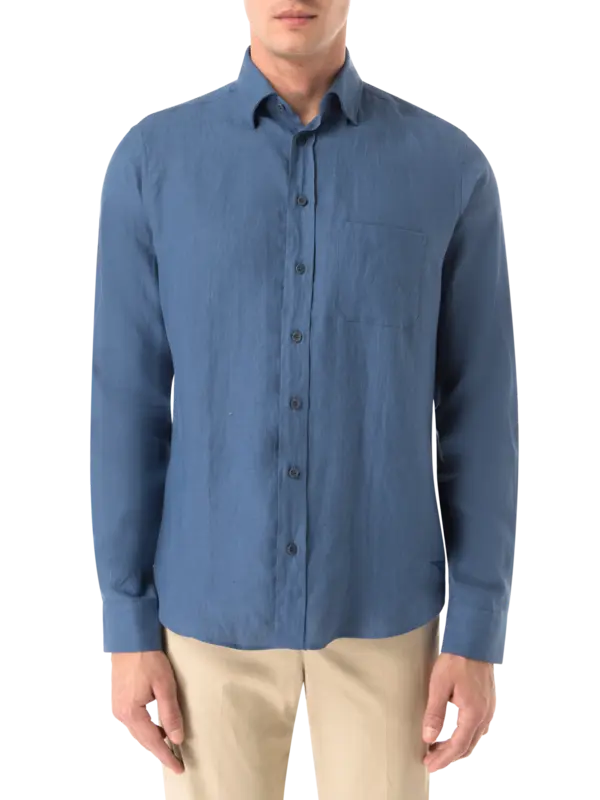 قميص كلاسيكي بأكمام طويلة