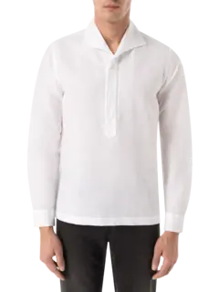 Half Button Long Sleeve Shirt
