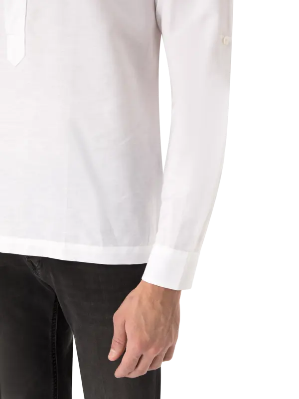 Half Button Long Sleeve Shirt