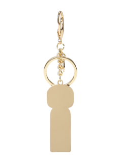 Elton in White Keychain