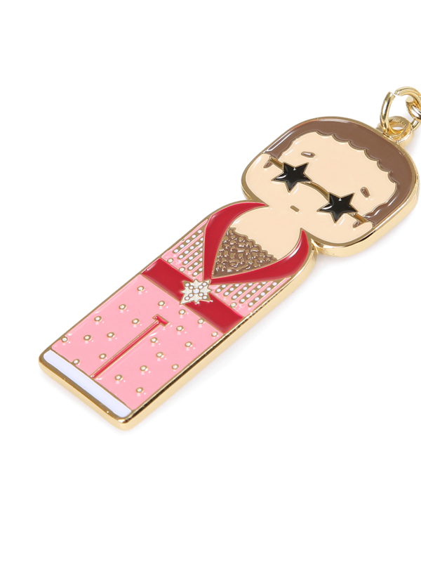 Elton in Pink Keychain