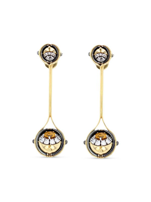 Yellow Sapphire Gouttes Earrings