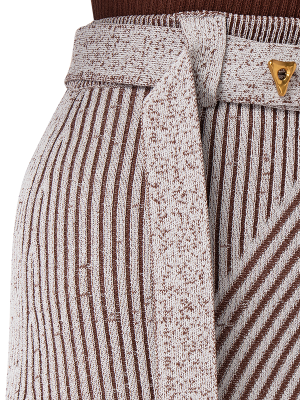 SAND RUSTIC KNIT MIDI SKIRT