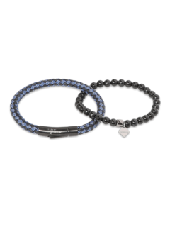 Solid Black Beaded Bracelet