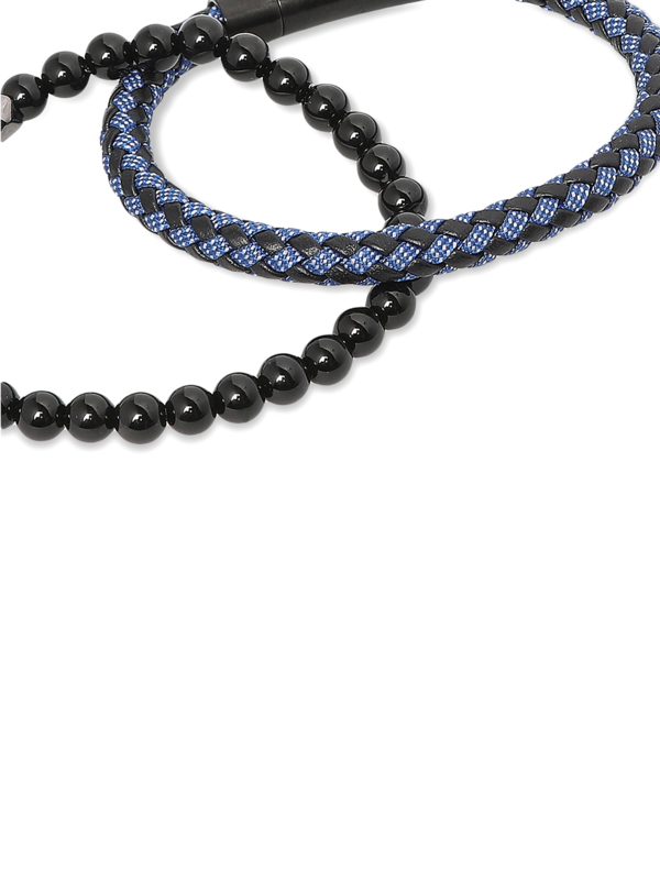 Solid Black Beaded Bracelet