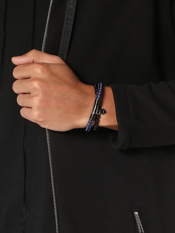 Solid Black Beaded Bracelet