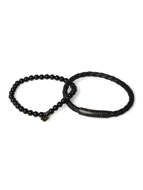 Black Beaded Bracelet