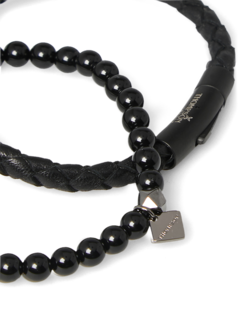 Black Beaded Bracelet