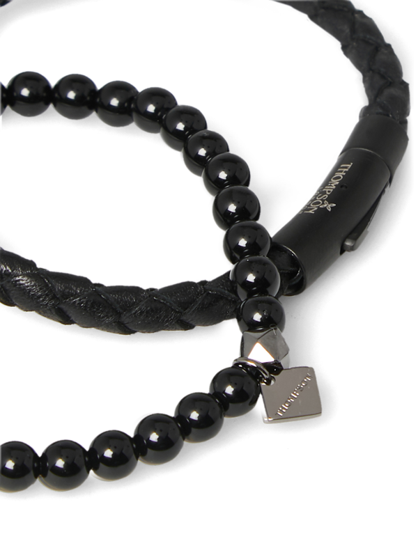 Black Beaded Bracelet