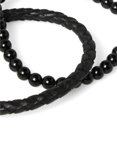 Black Beaded Bracelet