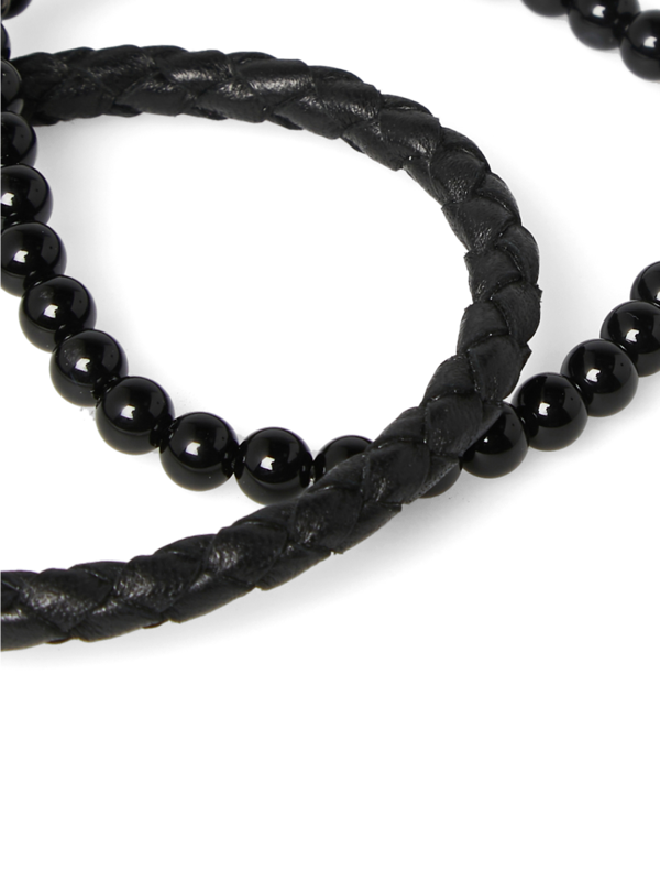 Black Beaded Bracelet