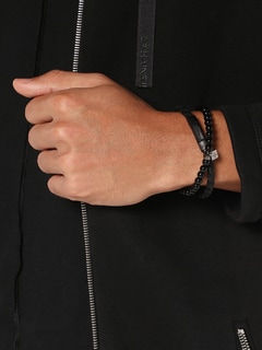 Black Beaded Bracelet