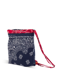 Mini bucket bag navy real red SMILE