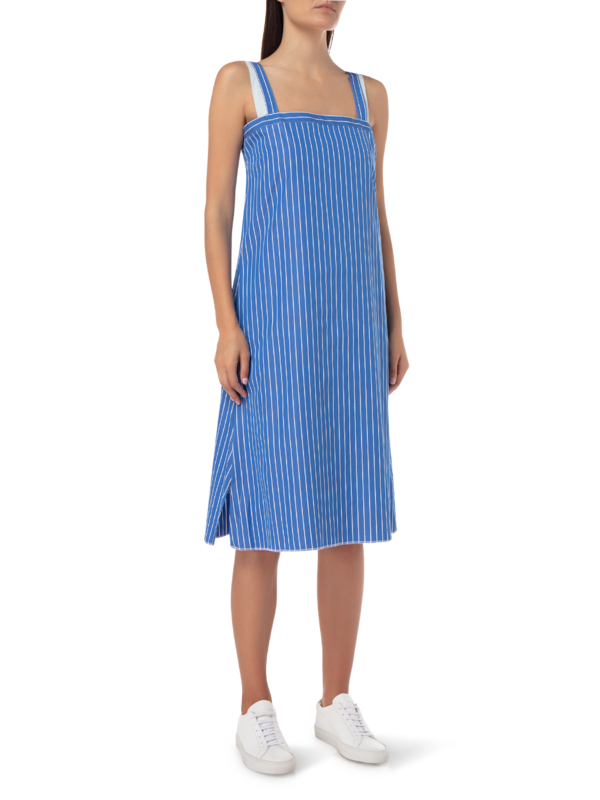 SLEEVELESS COTTON MINI DRESS