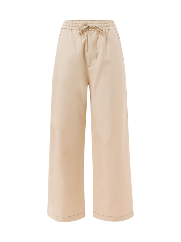 ELASTIC WAIST COTTON PANTS