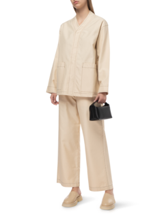 ELASTIC WAIST COTTON PANTS
