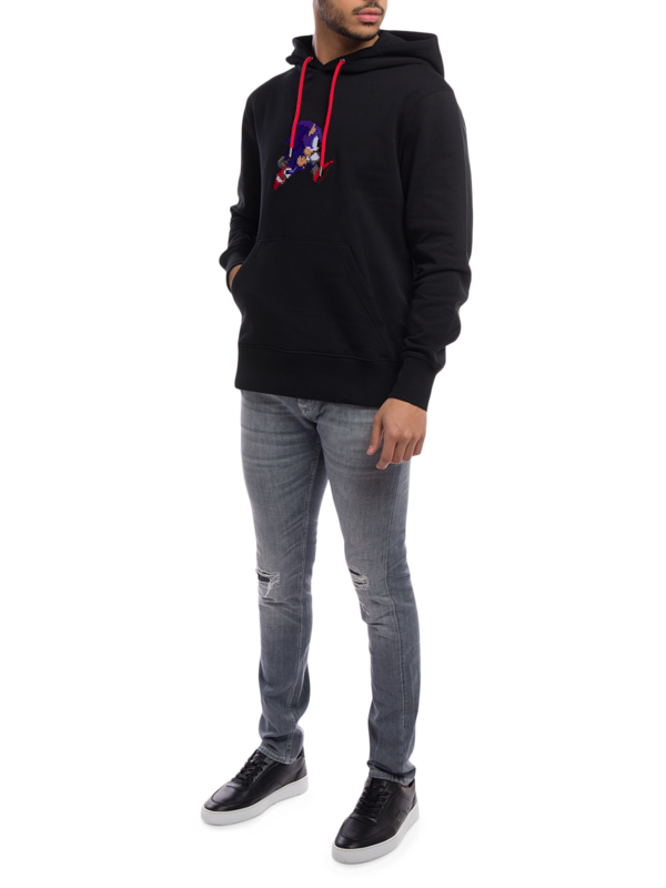 Cotton Hoodie with Signature Chest Print