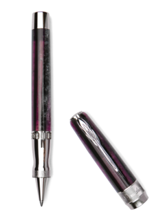 قلم حبر أركو بالاديوم سائل مزين بزخارف بنفسجية