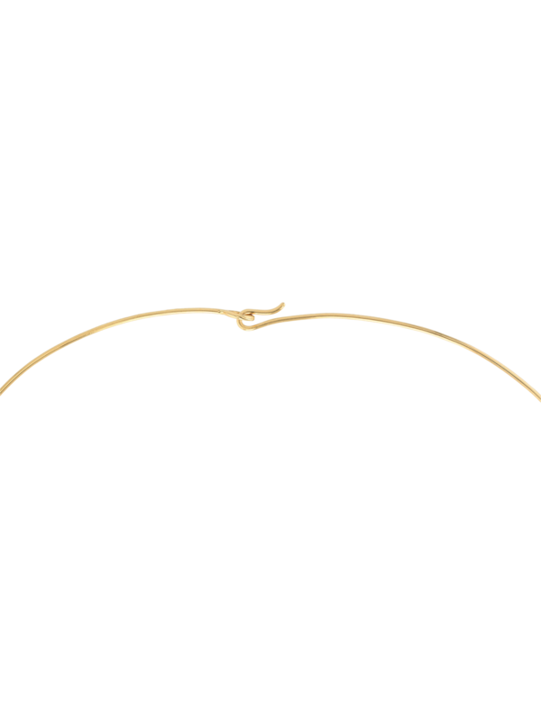 Gold Flaked Choker Necklace
