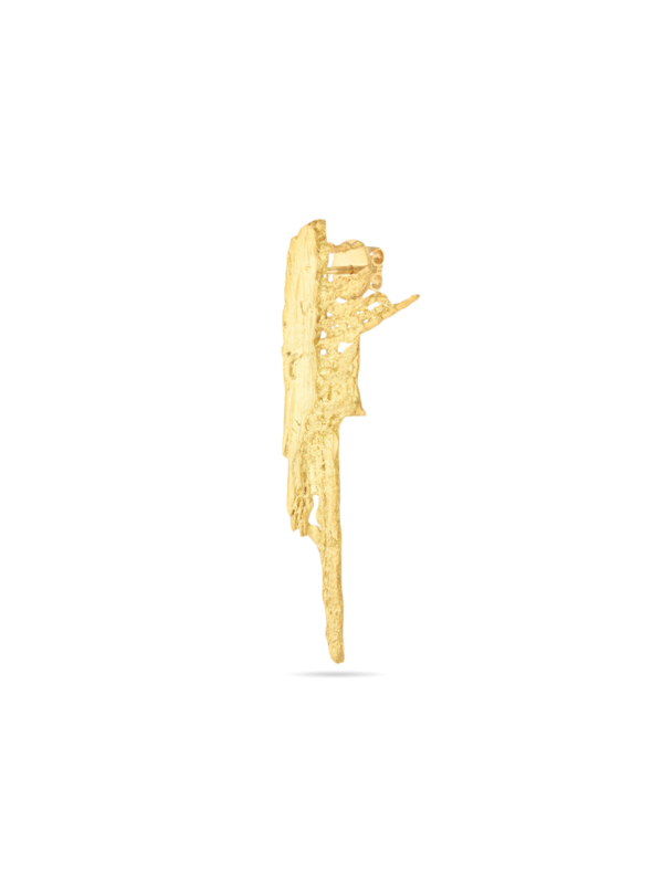 Jagged Gold Statement Earrings