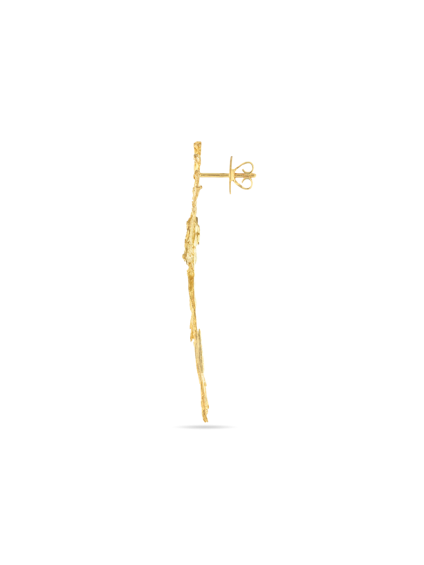 Jagged Gold Statement Earrings