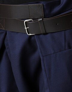 Navy Blue Drape Pants