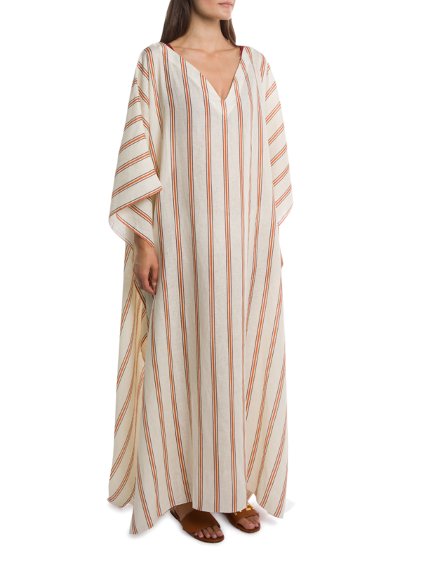 Orange and White Striped Tunic