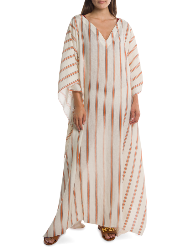 Orange and White Striped Tunic