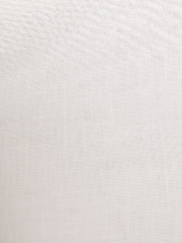 Ivory White One-Shoulder Linen Dress