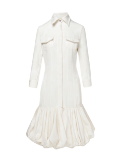 Brocade Ruffle Dress