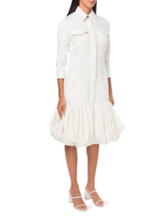 Brocade Ruffle Dress