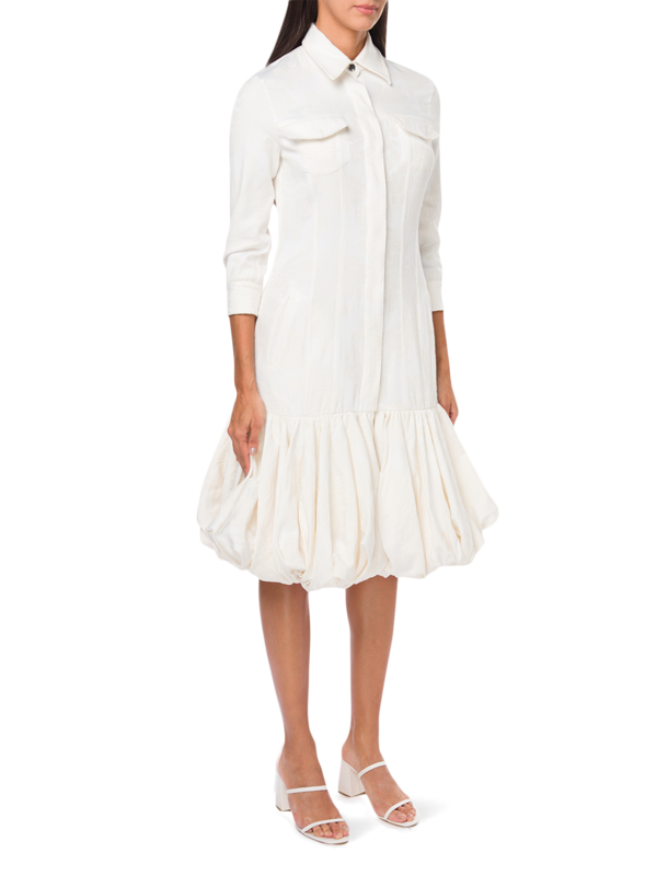 Brocade Ruffle Dress