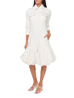 Brocade Ruffle Dress