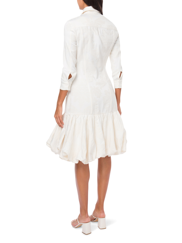 Brocade Ruffle Dress