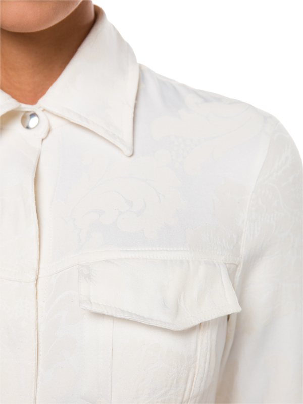 Brocade Ruffle Dress