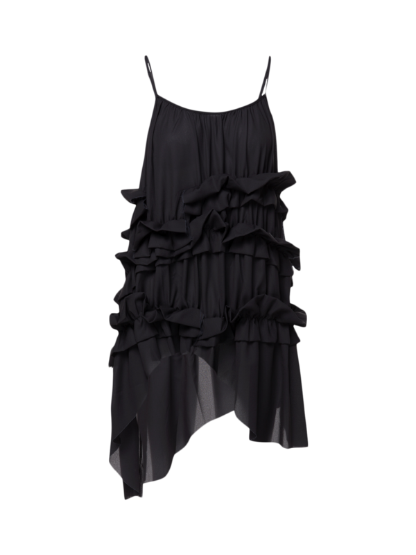 Ruffle Asymmetric Top