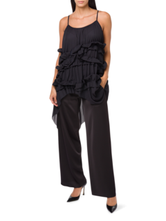 Ruffle Asymmetric Top