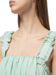 ADALEE MIDI DRESS IN CRUSHED RIPSTOP