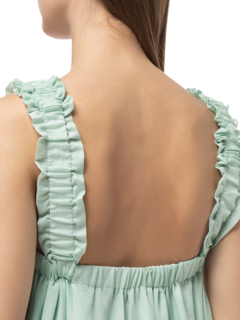 ADALEE MIDI DRESS IN CRUSHED RIPSTOP