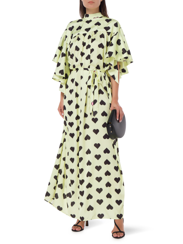 PIXEL HEARTS PRINT FRILL DRESS BOX\n