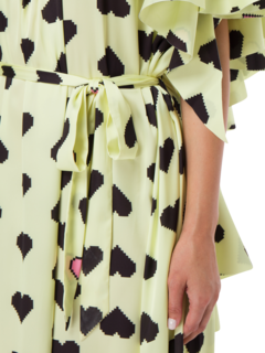PIXEL HEARTS PRINT FRILL DRESS BOX\n